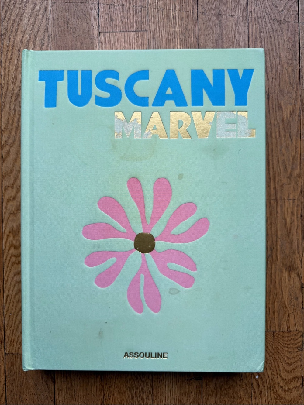 Assouline Tuscany Marvel Decorative Book - Mint, Pink, Gold, Blue